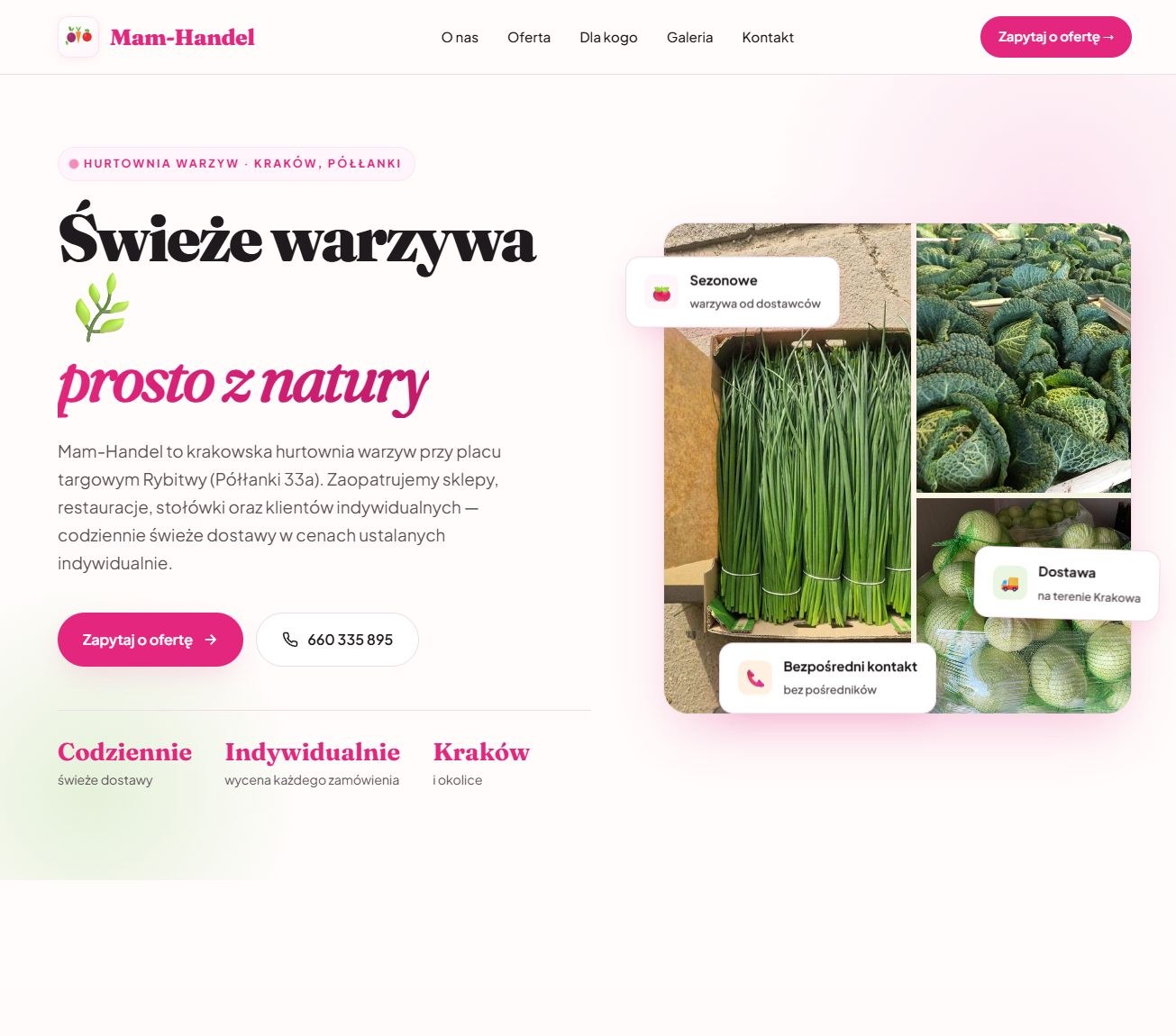 Sklep internetowy Mam Handel — Kraków